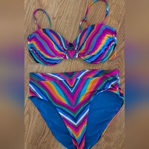 Trina Turk Louvre Bikini Top And Bottom  NWOT